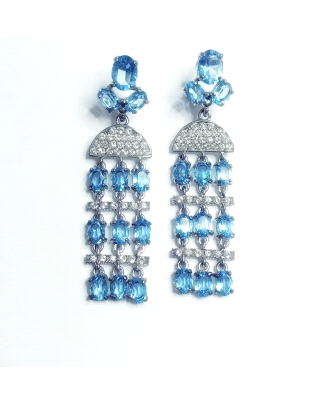 PENDIENTES PLATA SWAROVSKI                                                                          