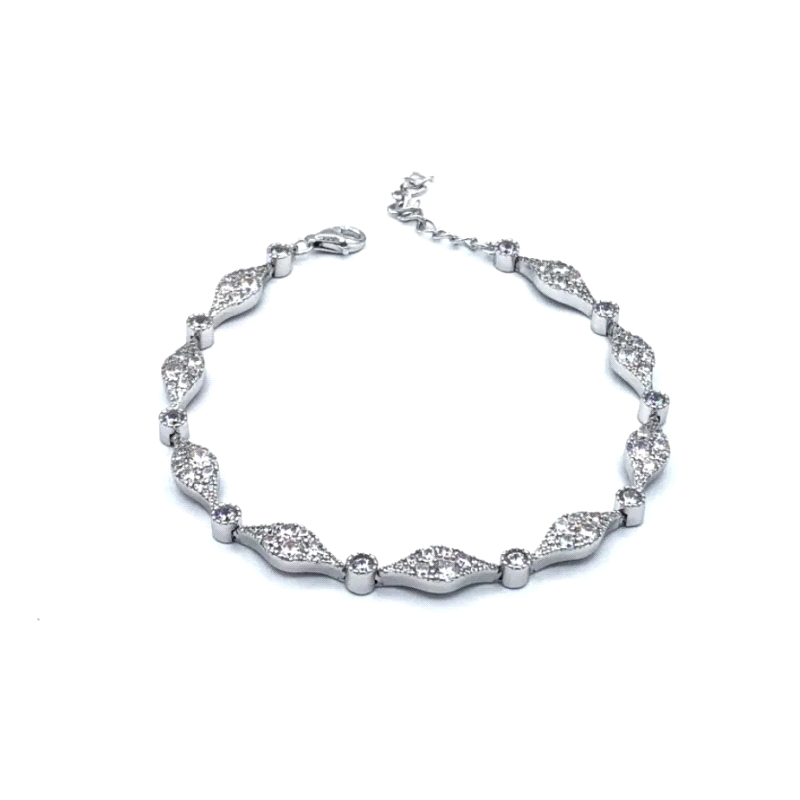 PULSERA PLATA CIRCONITAS                                                                            