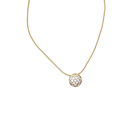 COLGANTE ORO AMARILLO Y CIRCONITAS