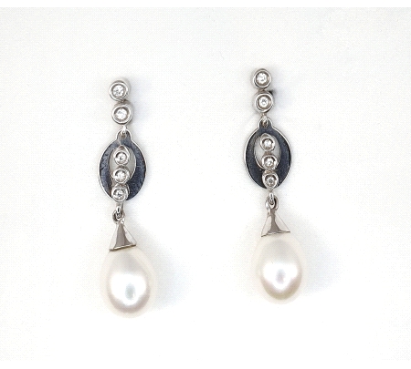 PENDIENTES ORO Y PERLA